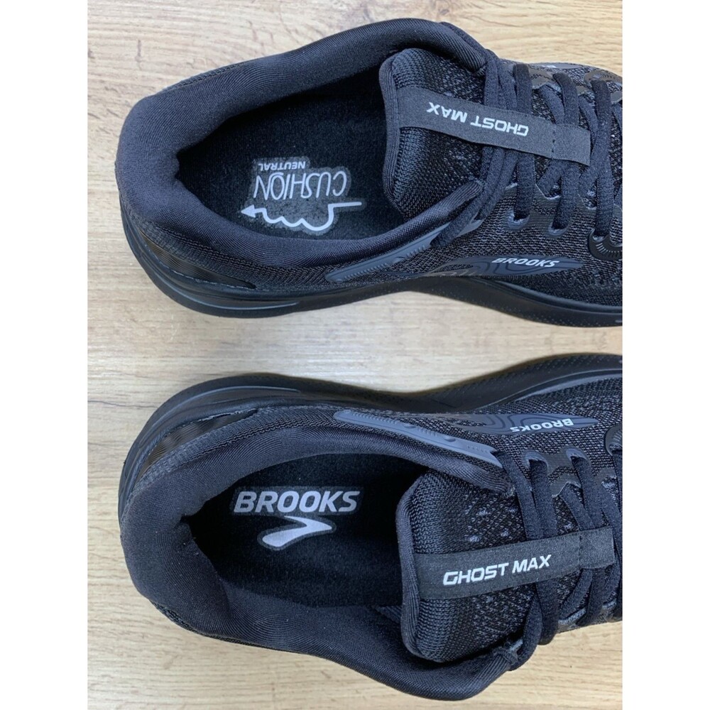 Brooks Ghost Max Women's Size 10 D Wide Black Running Walking Shoes 1203951D020 - Picture 11 of 13